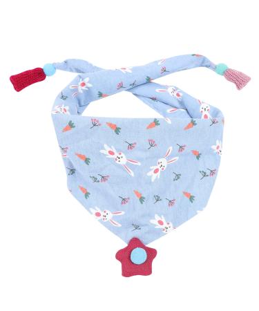 Winter Scarf Cotton Baby Bandana Drool Bibs: Baby Feeding Saliva Towel Clothing Protector for Infants Baby Teething Feeding Toddler Bib Sky-blue