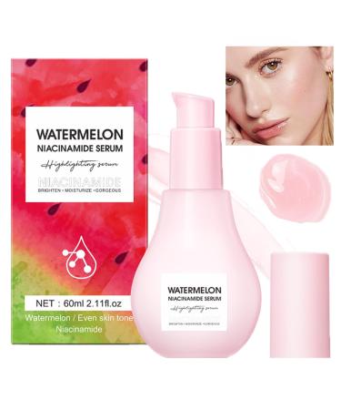 Watermelon Glow Niacinamide Moisturize Serum Moisturizing Facial Serum with Hyaluronic Acid ACID Glycerin Vitamin E Lightweight Hydrating Brightening Glow Dew Drops Face Serum Care