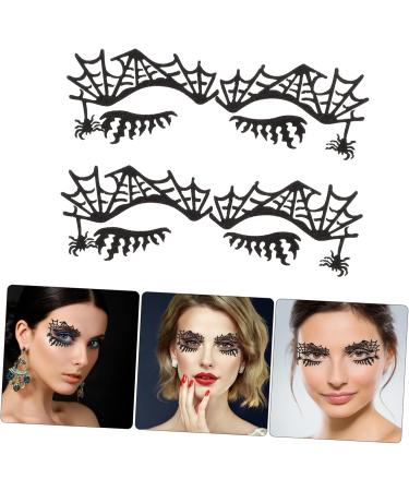 FRCOLOR 4 Pairs Eye Shadow Stickers False Eyelashes Black Sticker Eye Stickers Makeup 3D Fake Eyelashes Scary Eye Sticker Eyeshadow Decal Child Party Bag Emptiness Paper - Buy Online on GoSupps.com