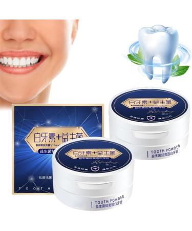 50g Tooth Powder,Teeth Whitening Powder,Probiotics Dazzling White Tooth Powder,Natural Teeth Whitening Powder Stain Removal