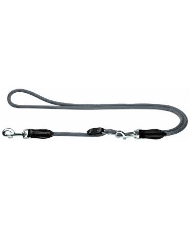 HUNTER FREESTYLE Vario leash for dogs robust weatherproof 1.0 x 260 cm grey grey 1.0 x 260 cm