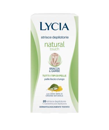 Natural Touch Strisce Depilatorie Tutti i Tipi di Pelle Braccia & Gambe 20 Strisce