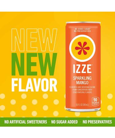 Izze Sparkling Mango Juice Beverage 8.4 Fl Oz 24 Pack - Refreshing and Delicious - Buy Online on GoSupps.com