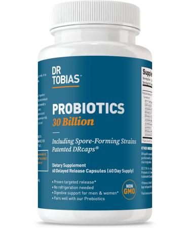 Dr. Tobias L Lysine 500 mg Tablets + Probiotics 30 Billion CFU (10 Strains) Essential Amino Acid for Skin Health + Shelf Stable Daily Probiotic for Gut Flora & Digestive Wellness - Buy Online on GoSupps.com