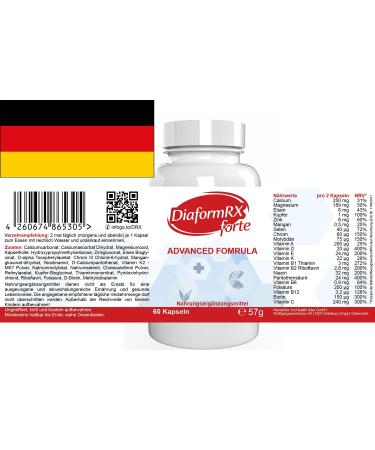  DiaformRX Forte - 120 Capsules - Pack of 2 - Buy Online on GoSupps.com