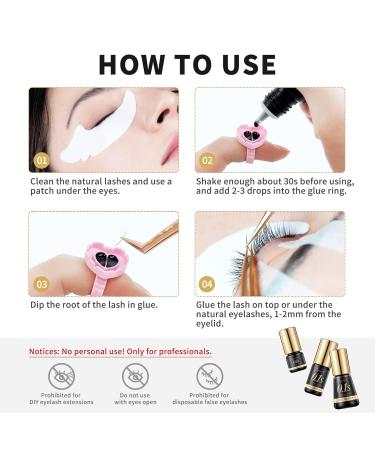 Volume Plus Eyelash Black Glue 0.1 Second Fast Drying for Individual Lash Extensions (5ml) - Buy Online on GoSupps.com
