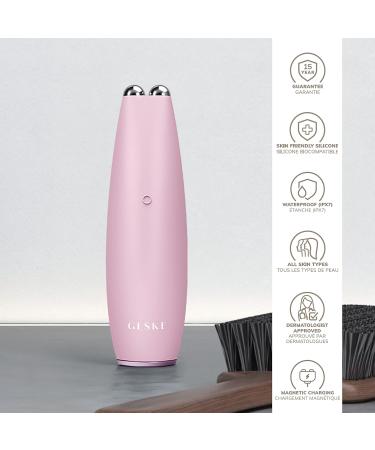 Geske SmartAppGuided Microcurrent Face-Lift Pen | 6-in-1 Anti-Aging Skincare Tool | Pink Device for Wrinkle-Free Youthful Skin | International Shipping Available - Buy Online on GoSupps.com