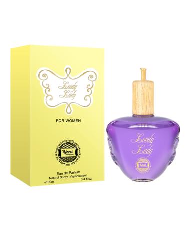 Hybrid & Company Women Lovely Lady Eau De Parfum Natural Spray Vaporisateur 3.4 Fl Oz Lovely Lady 3.4 Fl Oz (Pack of 1)