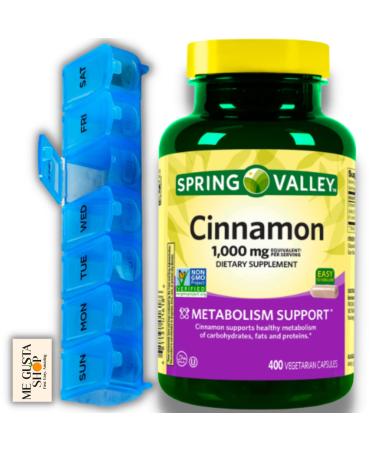 Spring Valley Cinnamon 1000 mg Dietary Supplement 400 Count Capsules. with Me Gustas Sticker