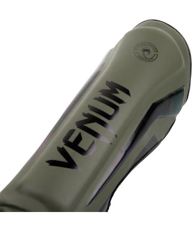 Venum Elite Boxing Shin Guard M - Khaki/Black | International Shipping Available - Buy Online on GoSupps.com