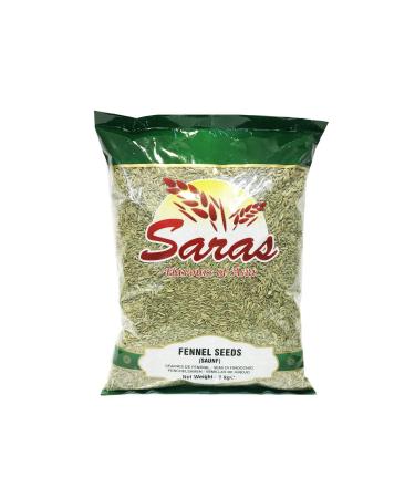 Saras Fennel Seeds Whole / Soonf ( Saunf) / Add Fragrance to Dishes / Health Benefits / Healthy Digestion / 100% Fine Quality Ingredient / Herbs & Spices 1Kg - Buy Online on GoSupps.com