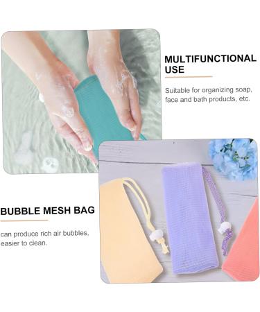 Baluue 8pcs Mesh Soap Bags for Soap Bars Soap Holder Face Shampoo Bar Holder Bar Soap Pouch Pe - Buy Online on GoSupps.com