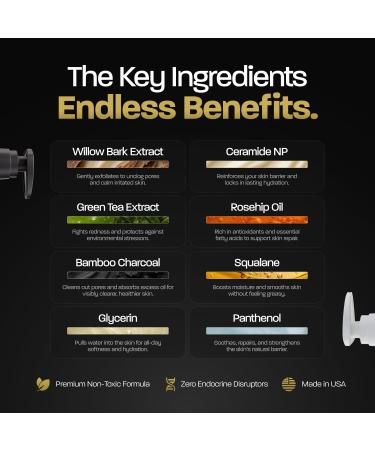 BASED Men's Daily Face Moisturizer - Daily Facial Moisturizer with Squalane & Rosehip Oil - Strengthens Skin Barrier - All Skin Types (6.8 Fl Oz Pack of 1) - Buy Online on GoSupps.com