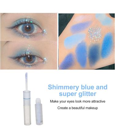 Glitter Liquid Eye Shadow Double Head 2 in 1 Liquid Eye Shadow Safe Ingredients Strong Adhesion for Party Makeup - Buy Online on GoSupps.com