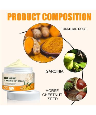 Ginger Slimming Cream - Fast Fat Burning & Anti-Cellulite Cream for Weight Loss | Body Cream for Belly Legs & Buttocks 50g - Buy Online on GoSupps.com