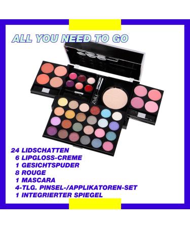 Zmile Cosmetics All-in-One Beauty Box | Vegan Makeup Set with Mirror - Perfect for Travel & Gifts - Buy Online on GoSupps.com