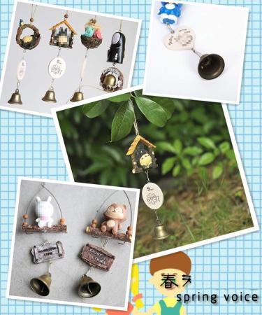 12Pcs Vintage Style Bronze Bells for Home Decor, Potty Training, Wind Chimes - 38mm/1.5inch Dia - Buy Online on GoSupps.com