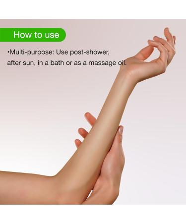 Organic Dry Body Oil for Shower & Bath | Moisturizing Jojoba Baobab Vanilla Orange Lavender | Best for All Skin Types - Women Men & Teens - Buy Online on GoSupps.com