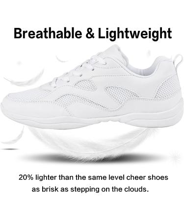 Smapavic White Cheer Shoes for Youth Girls & Women Training Athletic Sneakers - Buy Online on GoSupps.com