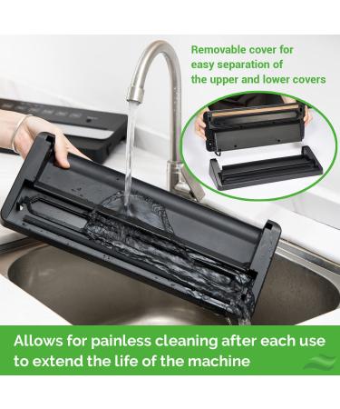 GERYON Automatic Vacuum Sealer Machine | Detachable Design | LED Indicator Lights | Dry & Moist Food Modes | Compact Design | Starter Kit Included (Silver) - Buy Online on GoSupps.com