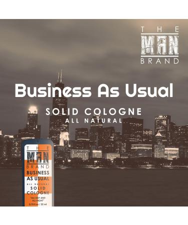 Business As Usual Solid Cologne Balm for men - Natural Men's Cologne - Redefined men's fragrance Wax Cologne Travel Size Cologne for men - (3/4 oz (Pack of 1) Business As Usual) - Buy Online on GoSupps.com