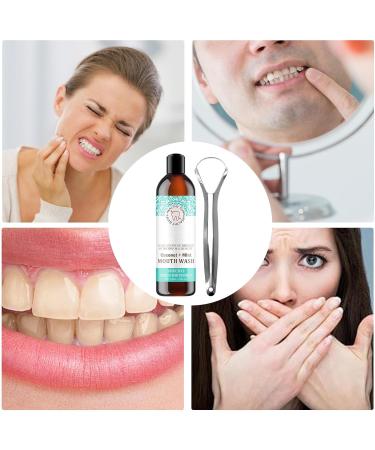 Premium Coconut & Peppermint Oral Care Oil - Brightening Mouthwash for Fresh Breath & Healthy Teeth - Buy Online on GoSupps.com