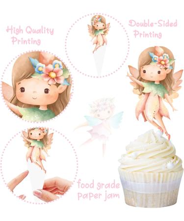 Fairy Cupcake Toppers 48Pcs Fairy First Birthday Party Decorations Fairy Garden Party Cupcake Picks Fairy Cake Decorations Fairy Baby Shower Decorations Supplies - Buy Online on GoSupps.com