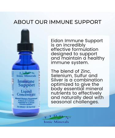 Eidon Ionic Mineral Supplements - Immune Support Liquid Concentrate 2 oz - Buy Online on GoSupps.com