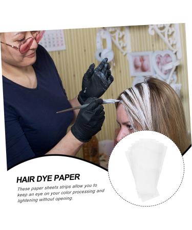 DOITOOL 50 Sheets tool Hair Coloring Dye Paper hair dye foam perm papers for hair hairdressing tool Hair Salon Supplies hair dye stickers hair comb Paper piece of paper - Buy Online on GoSupps.com