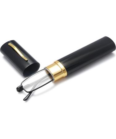 Magimodac Anti Blue Light Reading Glasses - Prescription Metal Narrow Glasses for Men & Women - 3.5 Diopters with Pencils - Buy Online on GoSupps.com