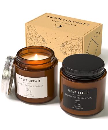 Scented Candles BOYUJK Candles for Home Scented Scented Candle Set for Stress Relief and Promote Sleep Candles Gifts for Women and Men Brown
