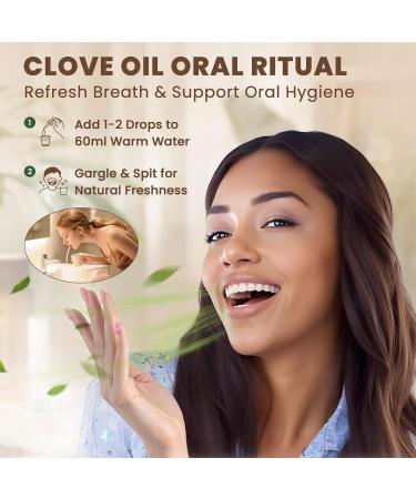 HIQILI 1 Fl Oz Clove Oil for Teeth and Gums Oral Care DIY Clean Spray Aromatherapy 100% Pure Natural Premium - 30ml Clove 1.01 Fl Oz (Pack of 1) - Buy Online on GoSupps.com