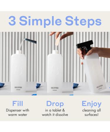 Skipper Multi-Surface Starter Kit - Includes 3 Refills 3 Microfiber Cloths & Storage Tin | International Shipping Available - Buy Online on GoSupps.com