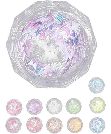 12 Jars Nail Art Glitter Sequins Set DIY Nail Art Stickers Manicure Decoration for Face Body Glitters Makeup Party Masquerade - Buy Online on GoSupps.com