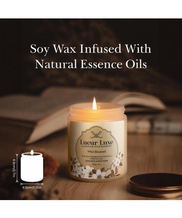 Lavender Eucalyptus Scented Soy Wax Candle - 7oz | Aromatherapy with Natural Essential Oils | Relaxing Home Fragrance for International Shipping - Buy Online on GoSupps.com