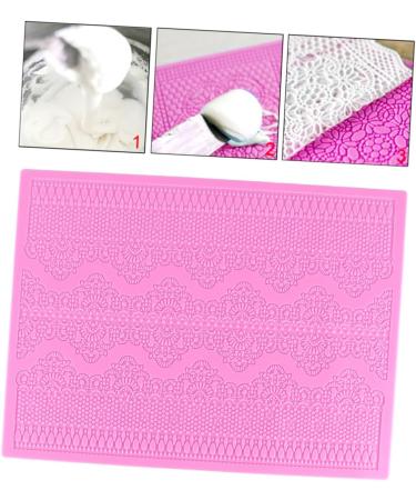 Ciieeo 2pcs Cake Embossed Mold Cookie Molds Decorating Gumpaste Molds Decorative Pudding Mold DIY Chocolate Mold Cake Molds Silicone Fondant Molds Christmas Embossed Mat Pink Pinkx2pcs mediumx2pcs - Buy Online on GoSupps.com