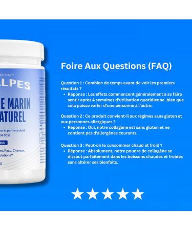 Nutralpes Marine Collagen | 10 000 mg Per dose | Pure & Natural | Skin Hair Nails Joints | 300g Powder | Unflavored. - Buy Online on GoSupps.com