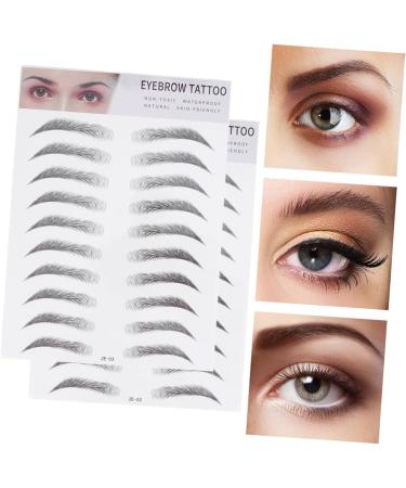 FOMIYES 6 Pcs 3d Eyebrow Stickers Natural Eyebrow Sticker Eyebrow Transfer Stickers Template Water Proof 6d - Buy Online on GoSupps.com
