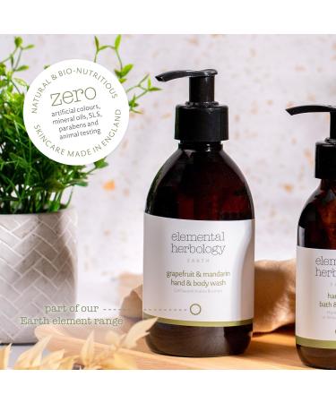 Elemental Herbology Grapefruit & Mandarin Hand & Body Wash - Revitalizing Citrus Body Wash with Essential Oils - Cruelty Free & International Shipping - Buy Online on GoSupps.com