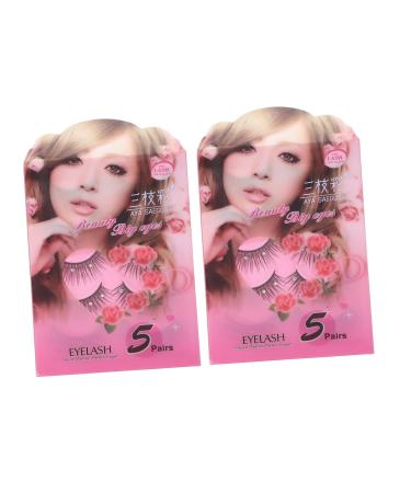 Mikinona 10 Pairs Diamond False Eyelashes Faux Lashes Colored Lash Extensions Decked Women False Eye Lashes Makeup Decor Crystal Decor Women Fake Lashes Hardcore 3d South Korea Rhinestones