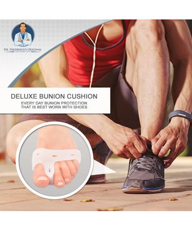 Dr. Frederick's Original Bunion Pad & Toe Spacer - 2-Piece Set for Pain Relief - Soft Gel Separators for Bunions & Tailor's Bunions - Heavy Duty - One Size Fits All - Buy Online on GoSupps.com