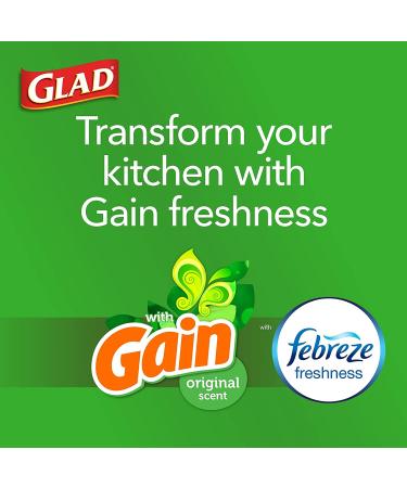 Glad ForceFlex Protection Tall Trash Bags 13 Gal, Gain Original with Febreze 110 Ct - Buy Online on GoSupps.com