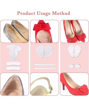 20 Pieces High Heel Protection Pads | Silicone Anti-Slip Cushions for Women & Men | Friction Bubble Prevention - Buy Online on GoSupps.com