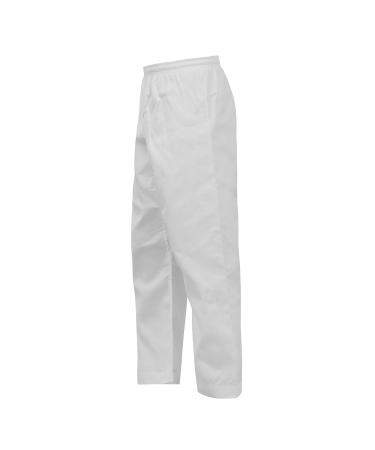 Ultimate - Essential Karate Pants Cotton & Polyester Blended - Kids Adults Unisex White 4