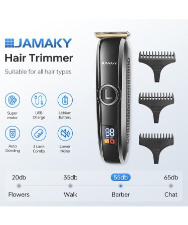 Buy Cordless Hair Clippers for Men - Zero-Gap LED USB Rechargeable 3 Combs - Ideal for Home & Barber Use - Buy Online on GoSupps.com