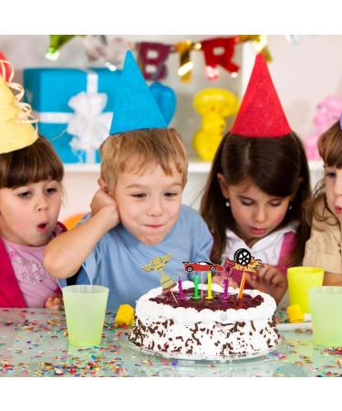 NICENEEDED 36 Pcs Race Car Cupcake Toppers Glitter Fighting Trophy Flag Racing Car Cupcake Picks Let's Go Racing Cupcake Toppers for Go Racing Sports Theme Baby Shower Birthday Party Cake Decors - Buy Online on GoSupps.com