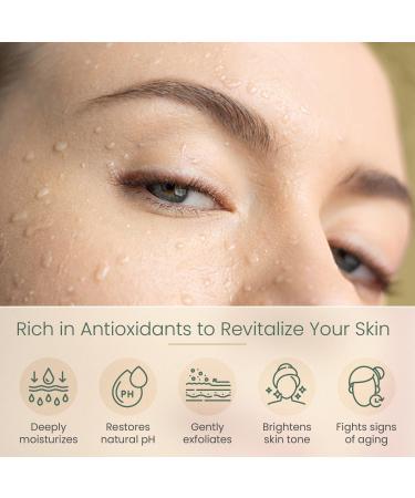 Blueberry & Rhubarb Gentle Facial Cleanser - Hydrating Antioxidant Natural Face Wash for All Skin Types - pH-Balanced Exfoliating Cleanser for Men & Women - 3.5 Oz - Buy Online on GoSupps.com