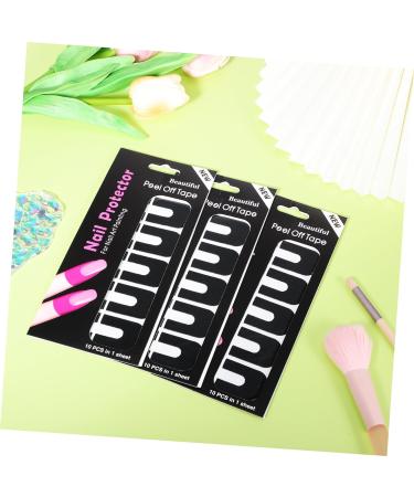 Beavorty 200 Sheets Nail Art Anti-spill Stickers Nail Gel Polish Nail Polish Guard Nail Protectors for Fingers Nail Polish Protector Nail Tape Nail Protector Cover Tearable Tool 3.00X2.50X0.10CMx2pcs As Shownx2pcs - Buy Online on GoSupps.com