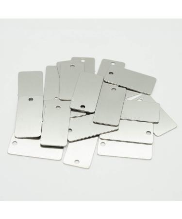 StayMax 25 Pack Stainless Steel Rectangle Stamping Blanks with One Hole - Buy Online on GoSupps.com