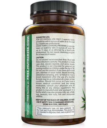 Colon Cleanse Extra Strength Cape Aloe Capsules - Weight Management Support for Women & Men - Fiber Supplement for Digestive Health - Gentle & No Cramping - Buy Online on GoSupps.com